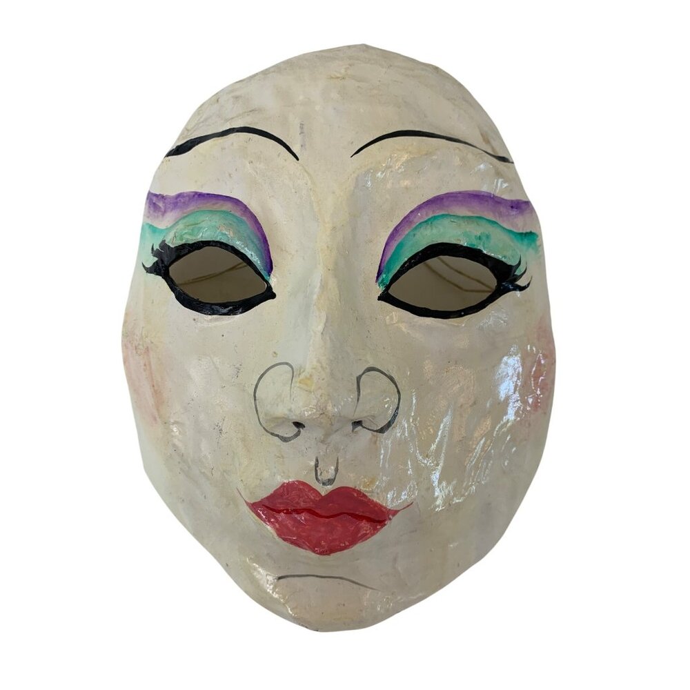 Handmade Vintage Mardi Gras Masque Arrayed Masquerade Mask 9" X 8" X 3" N101505